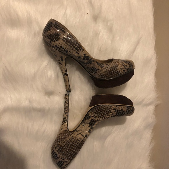 Also Snake Skin Heels Size 6 - Picture 2 of 3